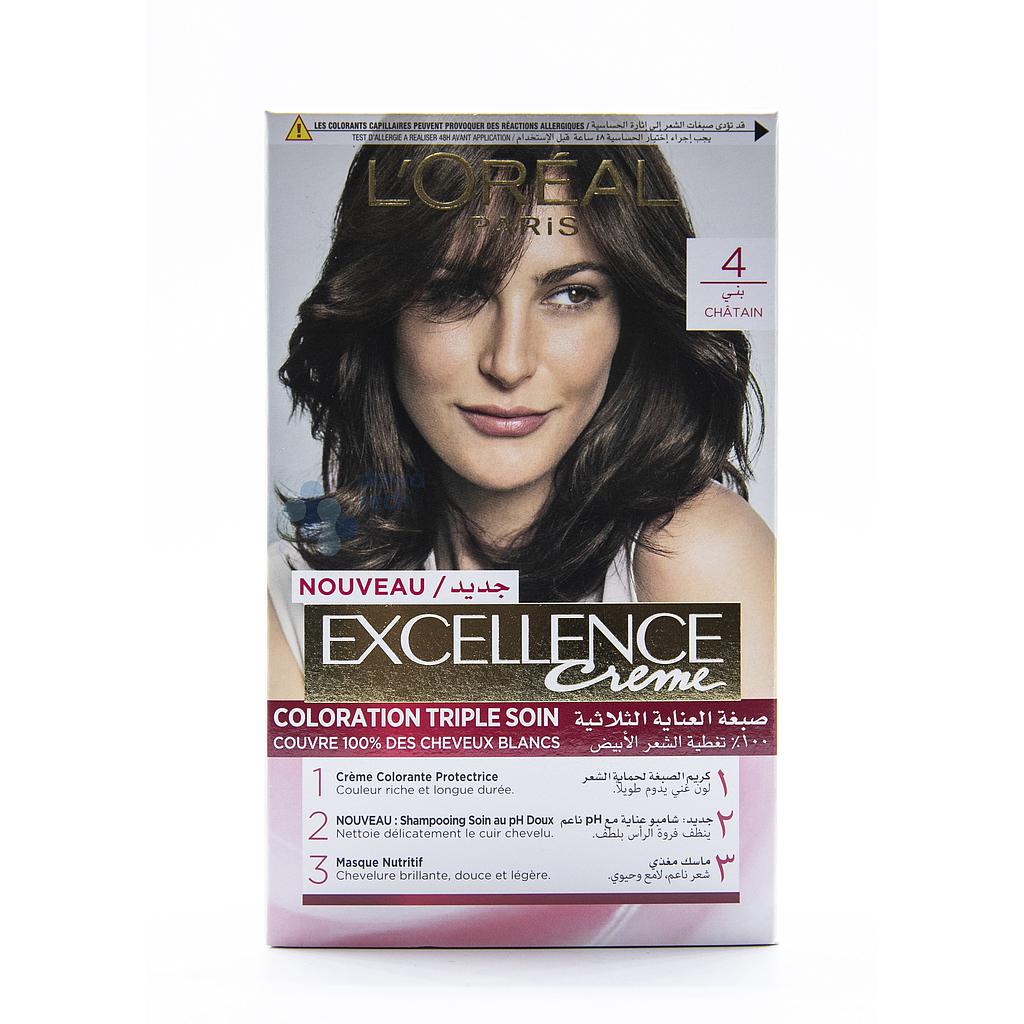 LOREAL EXCELLENCE (4) BROWN