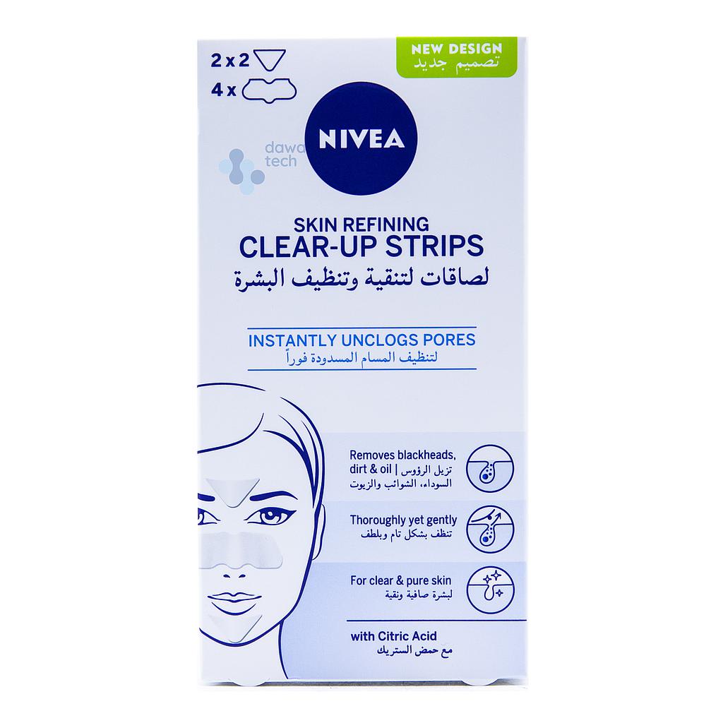nivea refining clear-up strips 6sachets