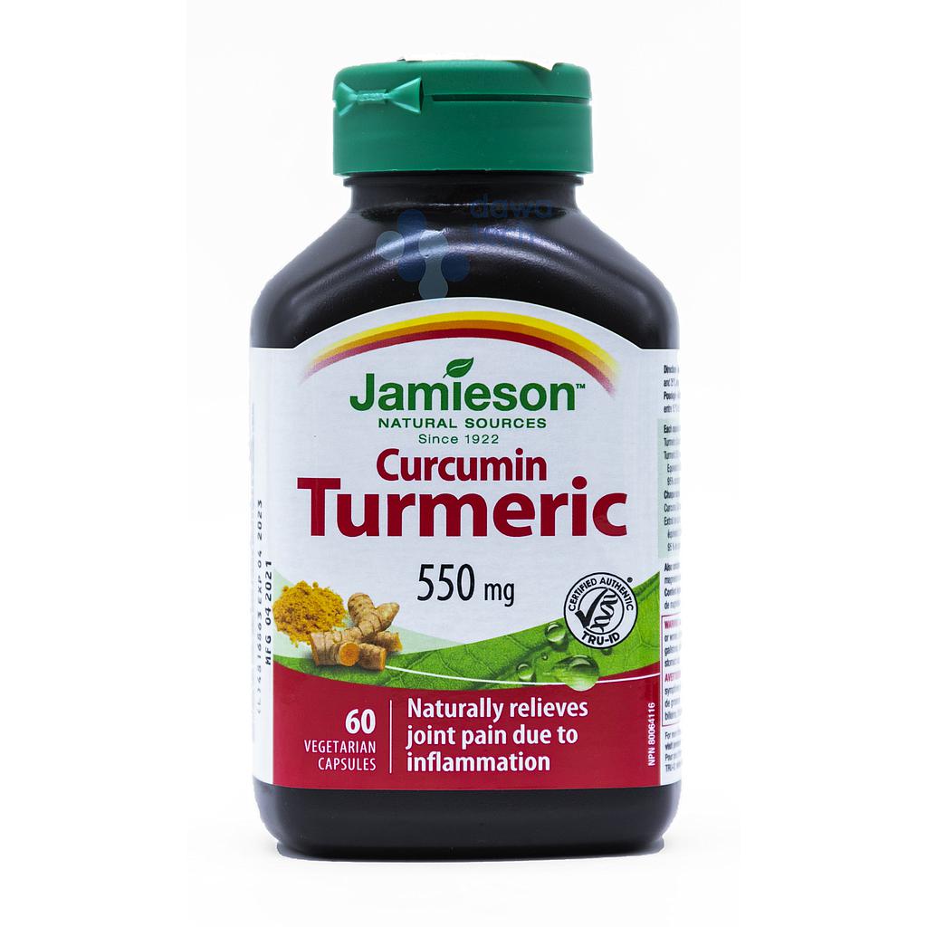 JAMIESON TURMERIC 550MG CAP 60