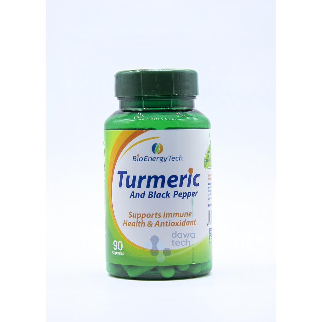 BIO ENERGY TURMERIC AND BLACK PEPPER/90CAP