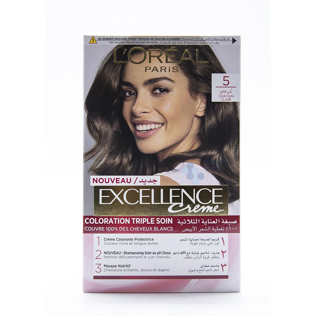 LOREAL EXCELLENCE (5) LIGHT BROWN