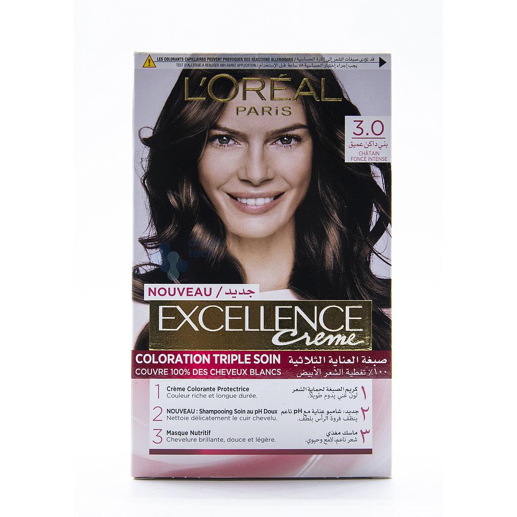 LOREAL EXCELLENCE صبغة لون بنى داكن عميق(3)